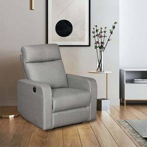 1 Seater Recliners Design Luxury Fabric One Seater Manual Recliner in Grey Colour