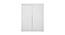 Theia Engineered Wood 2 Door Wardrobe - in White Finish (Melamine Finish) by Urban Ladder - Cross View Design 1 - 544052