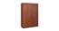 Amelia Engineered Wood 3 Door Wardrobe - in Espresso Finish (Melamine Finish) by Urban Ladder - Front View Design 1 - 544068