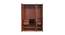 Amelia Engineered Wood 3 Door Wardrobe - in Espresso Finish (Melamine Finish) by Urban Ladder - Design 2 Side View - 544092