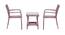 Branson Square Cane Outdoor Chair & Table in Brown Color (Brown, Polished Finish) by Urban Ladder - Cross View Design 1 - 544414