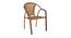 Jarvis Round Cane Outdoor Chair & Table in Beige Color (Beige, Polished Finish) by Urban Ladder - Design 1 Side View - 544437