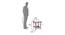 Branson Square Cane Outdoor Chair & Table in Brown Color (Brown, Polished Finish) by Urban Ladder - Design 1 Dimension - 544480
