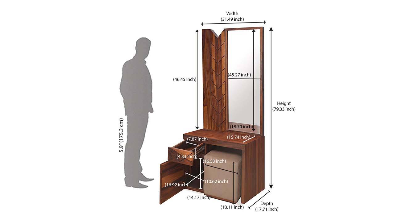 Standard Sizes And Dimensions Of Home Furniture Dressing Table Design