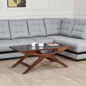 Glass Table Design Kingsley Rectangular Solid Wood Coffee Table in Melamine Finish