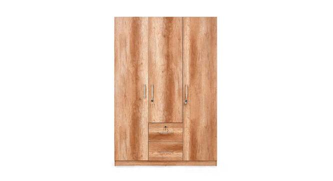 Jupiter Engineered Wood 3 Door Wardrobe in Canyon Oak Finish (Melamine Finish) by Urban Ladder - Cross View Design 1 - 544957