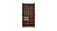 Ankara Veneer 2 Door Wardrobe in Walnut Finish (Melamine Finish) by Urban Ladder - Design 1 Side View - 544993