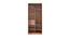 Ankara Veneer 2 Door Wardrobe in Walnut Finish (Melamine Finish) by Urban Ladder - Design 2 Side View - 545013