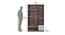 Avery Engineered Wood 3 Door Wardrobe in Wenge & White Finish (Melamine Finish) by Urban Ladder - Design 1 Dimension - 545043