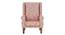 Reece Solid Wood Wing Chair in Red Colour (Red) by Urban Ladder - Front View Design 1 - 546127