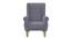 Thomas Solid Wood Wing Chair in Blue Colour (Blue) by Urban Ladder - Front View Design 1 - 546128