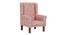 Reece Solid Wood Wing Chair in Red Colour (Red) by Urban Ladder - Cross View Design 1 - 546137
