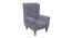 Thomas Solid Wood Wing Chair in Blue Colour (Blue) by Urban Ladder - Cross View Design 1 - 546138