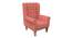 Thompson Solid Wood Wing Chair in Red Colour (Red) by Urban Ladder - Cross View Design 1 - 546201