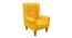 Wolfred Solid Wood Wing Chair in Mustard Yellow Colour (Mustard Yellow) by Urban Ladder - Cross View Design 1 - 546203