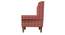 Thompson Solid Wood Wing Chair in Red Colour (Red) by Urban Ladder - Design 1 Side View - 546212
