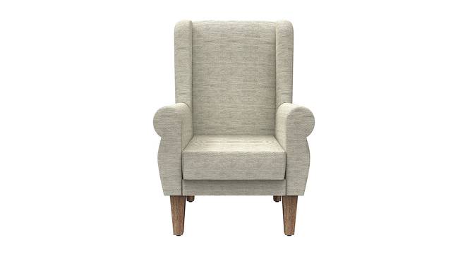 Brighley Solid Wood Wing Chair in Ivory Colour (Ivory) by Urban Ladder - Front View Design 1 - 546251