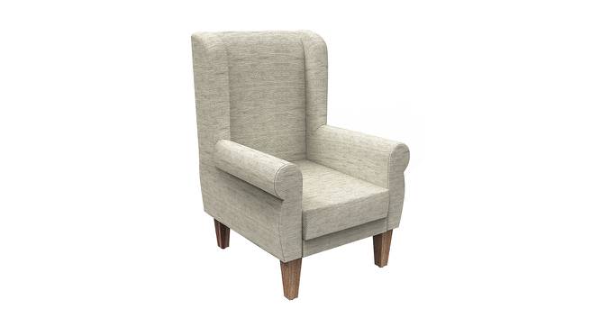 Brighley Solid Wood Wing Chair in Ivory Colour (Ivory) by Urban Ladder - Cross View Design 1 - 546263