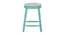 Brystol Solid Wood Stool in Blue Colour (Blue) by Urban Ladder - Front View Design 1 - 546305