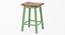 Donnie Solid Wood Stool in Olive Colour (Olive) by Urban Ladder - Cross View Design 1 - 546317