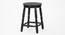 Kenlee Solid Wood Stool in Black Colour (Black) by Urban Ladder - Cross View Design 1 - 546444