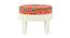 Lathan Solid Wood Foot Stool in Red Colour (Red) by Urban Ladder - Front View Design 1 - 546480