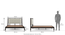 Satori Modern Solid Wood Non Storage Bed (Beige, American Walnut Finish) by Urban Ladder - Design 1 Dimension - 546553