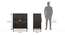 Satori Modern Bar Unit (Semi Gloss Finish, American Walnut) by Urban Ladder - Design 1 Dimension - 546556