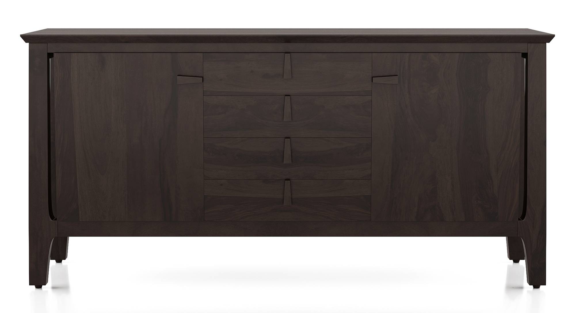 Satori Solid Wood Sideboard in American Walnut Finish Urban Ladder