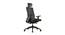 Enzo High Back Swivel Fabric Ergonomic Chair with Headrest in Black Colour (Black) by Urban Ladder - Design 1 Side View - 546713