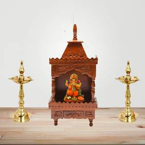Amar Solid Wood Free Standing Prayer Unit