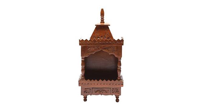 Amar Solid Wood Free Standing Prayer Unit (Natural Wood, Melamine Finish) by Urban Ladder - Cross View Design 1 - 547033