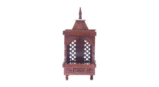 Sana Solid Wood Free Standing Prayer Unit (Natural Wood, Melamine Finish) by Urban Ladder - Cross View Design 1 - 547038