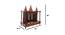 Jaya Solid Wood Free Standing Prayer Unit (Natural Wood, Melamine Finish) by Urban Ladder - Design 1 Dimension - 547074