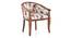 Florence Armchair (Teak Finish, Xavier ZigZag Beige) by Urban Ladder - Cross View Design 1 - 547084