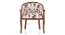 Florence Armchair (Teak Finish, Xavier ZigZag Beige) by Urban Ladder - Front View Design 1 - 547085