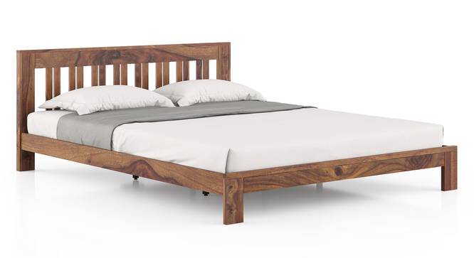 Beirut Bed Queen size - Mahogany (Teak Finish, Queen Bed Size) by Urban Ladder - Front View Design 1 - 547320
