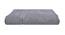 Carney Grey Solid 500 GSM Cotton 35.4x71 Inches Bath Towel (Grey) by Urban Ladder - Cross View Design 1 - 547466