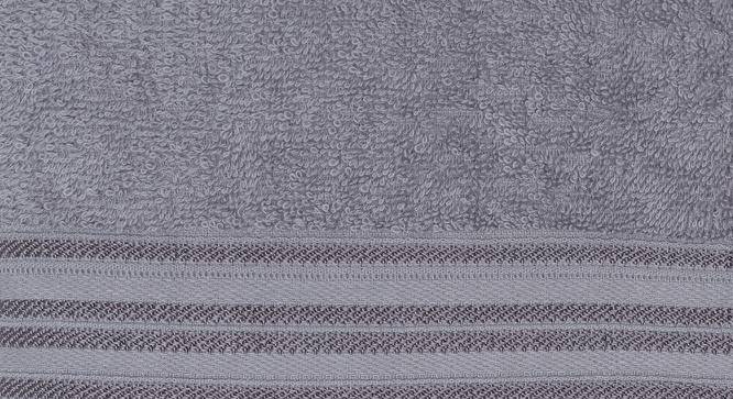 Carney Grey Solid 500 GSM Cotton 35.4x71 Inches Bath Towel (Grey) by Urban Ladder - Front View Design 1 - 547479
