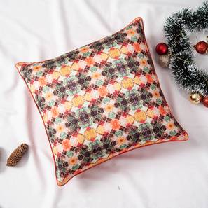 Nestroots Design Miles Multicolor Traditional 104 TC Silk Cushion Cover  - Set of 5 (30 x 30 cm  (12" X 12") Cushion Size, Multicolor)