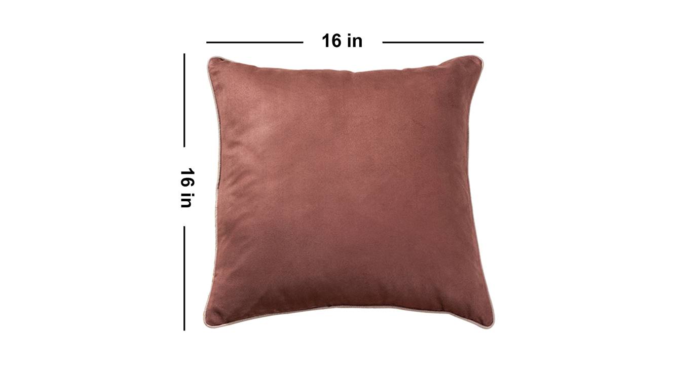 Bailey Brown Solid Faux Suede Cushion Cover Urban Ladder