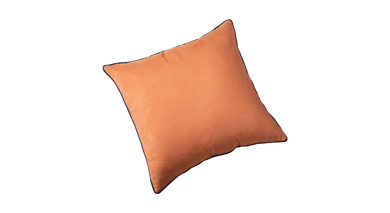 Alden Orange Solid Faux Suede Cushion Cover Urban Ladder