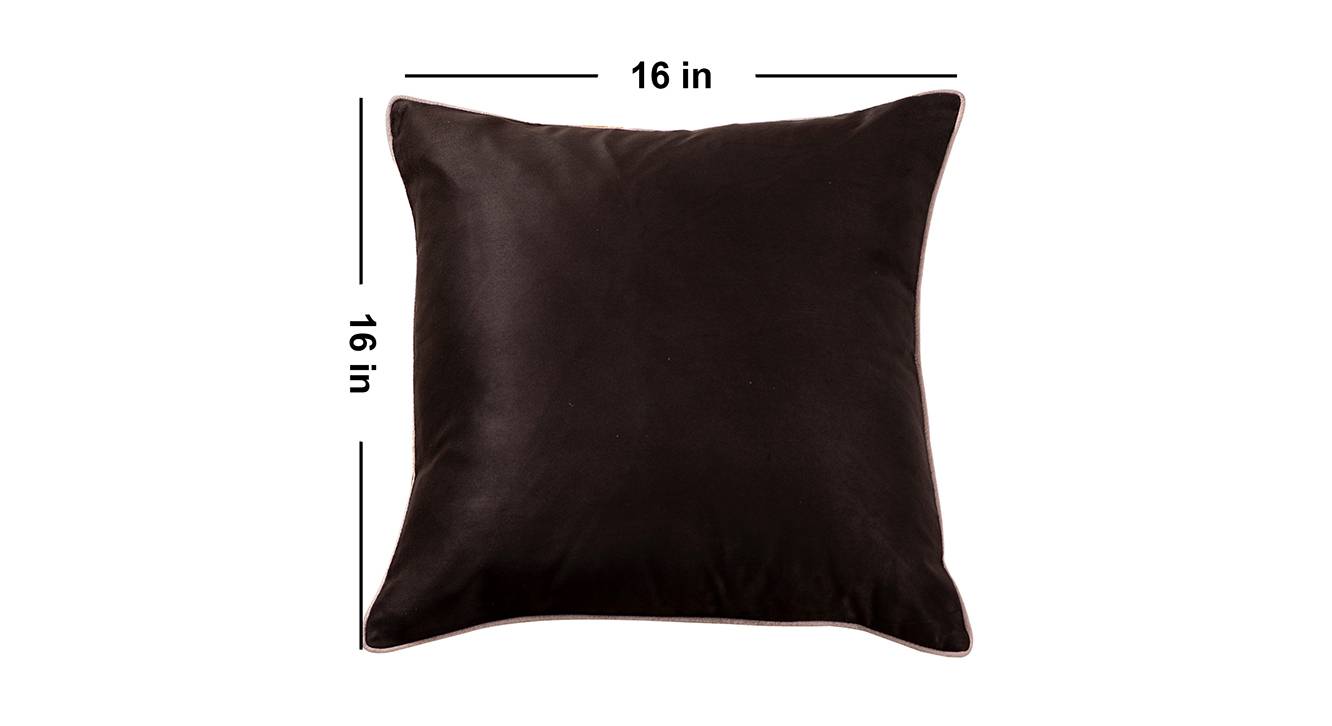 Freya Green Solid Faux Suede Cushion Cover Urban Ladder