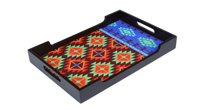 Amoura Brown Engineered Wood Serving Tray (Brown) by Urban Ladder - Front View Design 1 - 550124