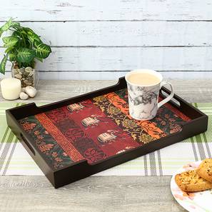 Trays Platters Design Isabela Brown Engineered Wood Serving Tray (Brown)