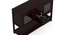 Mikella Solid Wood Glass Door Sideboard (Mahogany Finish) by Urban Ladder - Design 1 Dimension - 550792