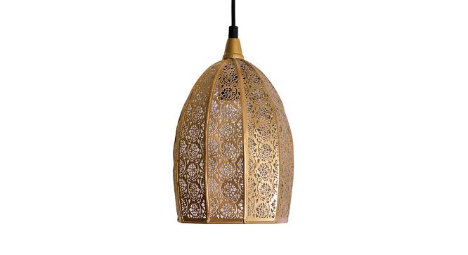 Pavel Gold Cast Iron Hanging Light (Matte Gold) by Urban Ladder - Front View Design 1 - 550823