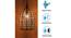 Pavel Gold Cast Iron Hanging Light (Matte Gold) by Urban Ladder - Design 1 Side View - 550829