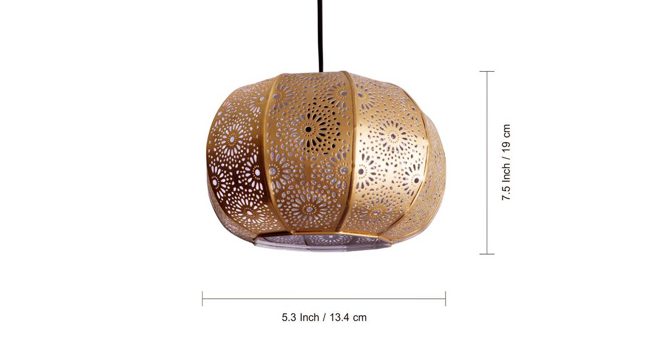 Dianthe Gold Cast Iron Hanging Light Urban Ladder