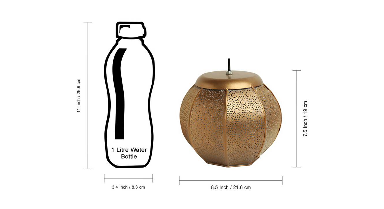 Nika Brown Cast Iron Hanging Light Urban Ladder